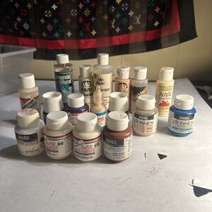 Lot of art and crafts including perm enamel, liquitex,folk art, glosses and more